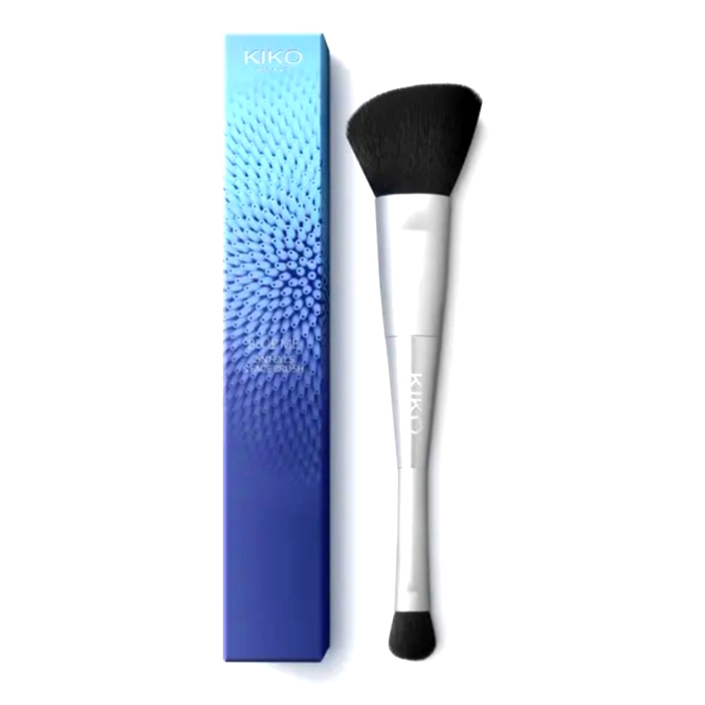 New Kiko Milano BLUE ME 2-in-1 EYES & FACE BRUSH